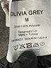 Olivia Grey 100% Polyester Paisley Blue Long Sleeve Blouse Size M - photo 8
