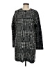 NANETTE Nanette Lepore Houndstooth Multi Color Gray Coat Size M - photo 1