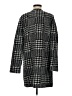 NANETTE Nanette Lepore Houndstooth Multi Color Gray Coat Size M - photo 2