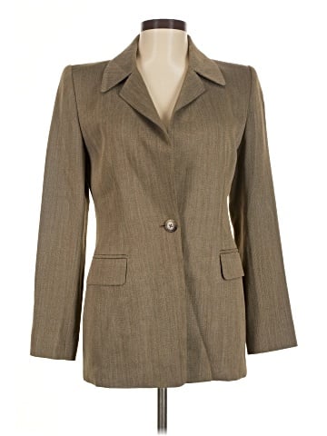 Linda Allard Ellen Tracy Wool Blazer (view 1)