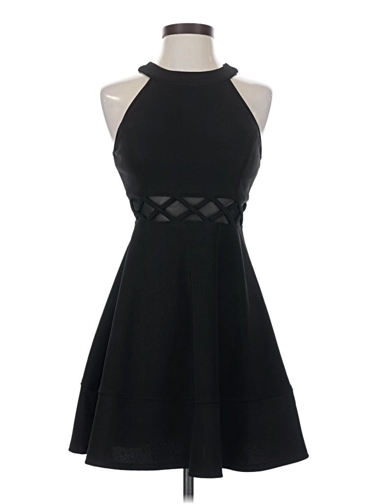 Pre-owned Emerald Sundae Cocktail Dress In Black