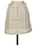 Commense Solid Ivory Faux Leather Skirt Size XS - photo 1