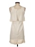 Theory 100% Silk Solid Ivory Cocktail Dress Size 0 - photo 2