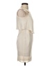 Theory 100% Silk Solid Ivory Cocktail Dress Size 0 - photo 4