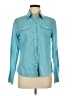 Old Navy 100% Cotton Teal Long Sleeve Button-Down Shirt Size M - photo 1
