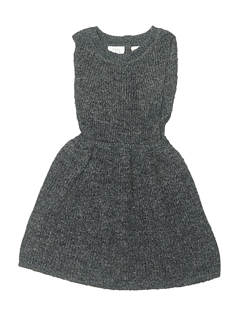 Pre-owned Zara Kids' Dress In Gray