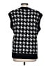 Unbranded 100% Acrylic Houndstooth Black Sweater Vest Size L - photo 2