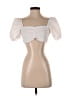 Edikted 100% Cotton Ivory White Short Sleeve Top Size M - photo 1
