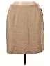 Due Per Due 100% Bamboo Solid Tan Casual Skirt Size 14 - photo 1