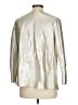 Lafayette 148 New York 100% Leather Metallic Silver Leather Jacket Size 12 - photo 2