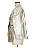 Lafayette 148 New York 100% Leather Metallic Silver Leather Jacket Size 12 - photo 5