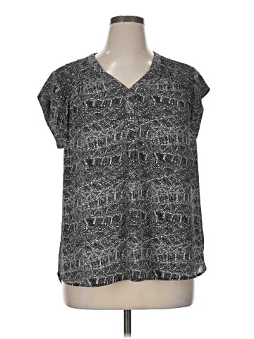 Black Rainn Short Sleeve Blouse (view 1)