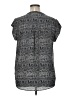 Black Rainn 100% Polyester Gray Short Sleeve Blouse Size XL (estimated) - photo 2