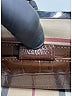 Burberry 100% Leather Brown Croc Embossed Leather Wristlet One size - photo 6