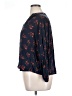 M&S Collection Floral Blue 3/4 Sleeve Button-Down Shirt Size 16 - photo 5