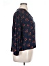 M&S Collection Floral Blue 3/4 Sleeve Button-Down Shirt Size 16 - photo 4