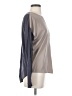 Left Coast by Dolan Color Block Gray Tan Long Sleeve Top Size S - photo 4
