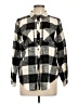 Maurices 100% Cotton Plaid Black Long Sleeve Button-Down Shirt Size L - photo 1