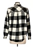Maurices 100% Cotton Plaid Black Long Sleeve Button-Down Shirt Size L - photo 2