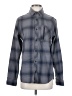 Fox Plaid Gray Long Sleeve Button-Down Shirt Size S - photo 1
