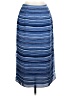Rena Rowan 100% Polyester Stripes Blue Casual Skirt Size 10 - photo 2