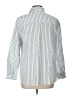 Unbranded 100% Cotton Stripes Silver Long Sleeve Button-Down Shirt Size L - photo 2