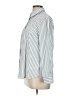 Unbranded 100% Cotton Stripes Silver Long Sleeve Button-Down Shirt Size L - photo 5