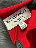 Studio 1 100% Polyester Solid Red Casual Dress Size 10 (petite) - photo 7