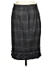 Per Se By Carlisle Argyle Gray Formal Skirt Size 4 - photo 1