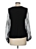 VAVA by Joy Han Black Long Sleeve Blouse Size M - photo 2