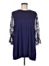 Assorted Brands Blue 3/4 Sleeve Blouse Size M - photo 1