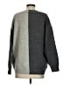 Pink Lily Color Block Gray Pullover Sweater Size S - photo 2