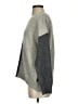 Pink Lily Color Block Gray Pullover Sweater Size S - photo 5
