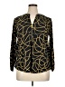 MICHAEL Michael Kors Print Black Long Sleeve Blouse Size XL (estimated) - photo 1