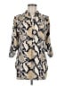 Depri 100% Polyester Animal Print Gold 3/4 Sleeve Blouse Size M - photo 1