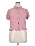 Danskin 100% Rayon Pink Short Sleeve Blouse Size XL - photo 1