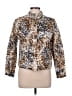Ruby Rd. 100% Polyester Animal Print Gold Jacket Size L (petite) - photo 1