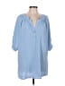 Shein 100% Polyester Blue 3/4 Sleeve Blouse Size 12 - photo 1