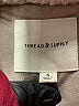 Thread & Supply 100% Polyester Brown Gray Coat Size S - photo 6