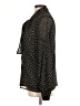 Halogen Polka Dots Black Long Sleeve Blouse Size M - photo 5
