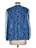 Old Navy Blue 3/4 Sleeve Blouse Size L - photo 2