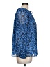 Old Navy Blue 3/4 Sleeve Blouse Size L - photo 4