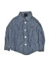 Wrangler Jeans Co 100% Cotton Blue Long Sleeve Button-Down Shirt 12-18 MO / 18 MO - photo 1