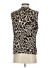 Calvin Klein Animal Print Ivory Sleeveless Blouse Size S - photo 2