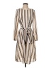 Shein 100% Polyester Stripes Tan Casual Dress Size S - photo 1