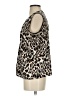 Calvin Klein Animal Print Ivory Sleeveless Blouse Size S - photo 5