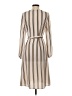 Shein 100% Polyester Stripes Tan Casual Dress Size S - photo 2