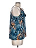 Kensie 100% Polyester Blue Sleeveless Blouse Size L - photo 4