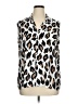 C established 1946 Animal Print Ivory Long Sleeve Blouse Size XL - photo 1