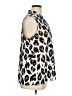 C established 1946 Animal Print Ivory Long Sleeve Blouse Size XL - photo 4